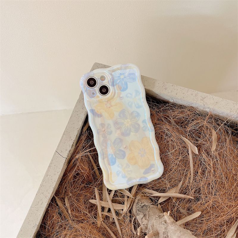 Elegant Little Flowers With Pearl Chain For iPhone Case