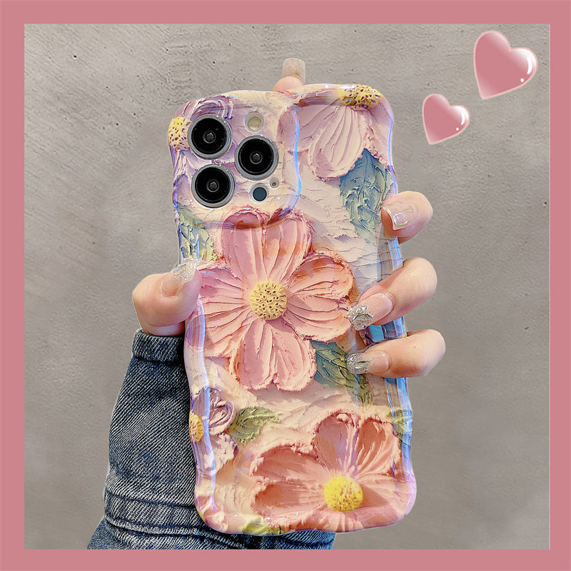French Retro Oil Painting Flower iPhone Cases