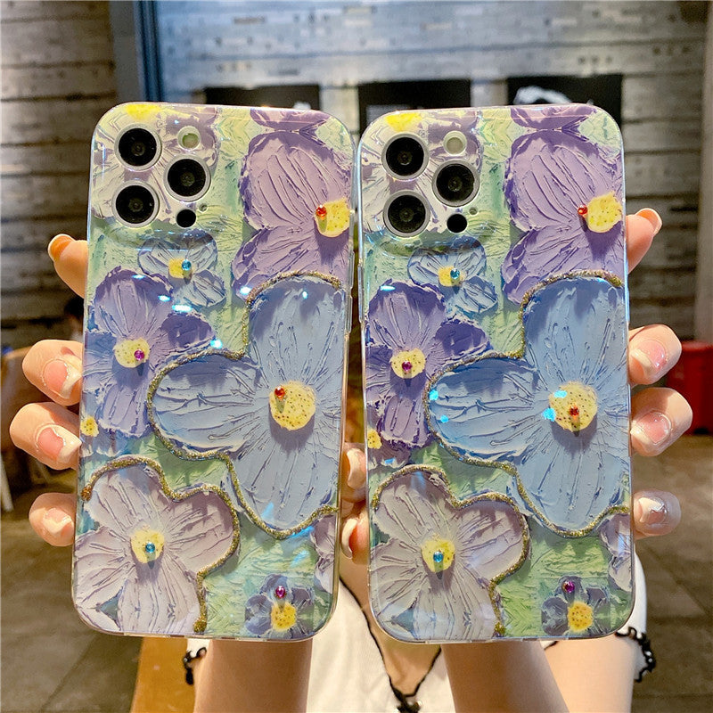 iPhone Case|Vintage Oil Painting Flower