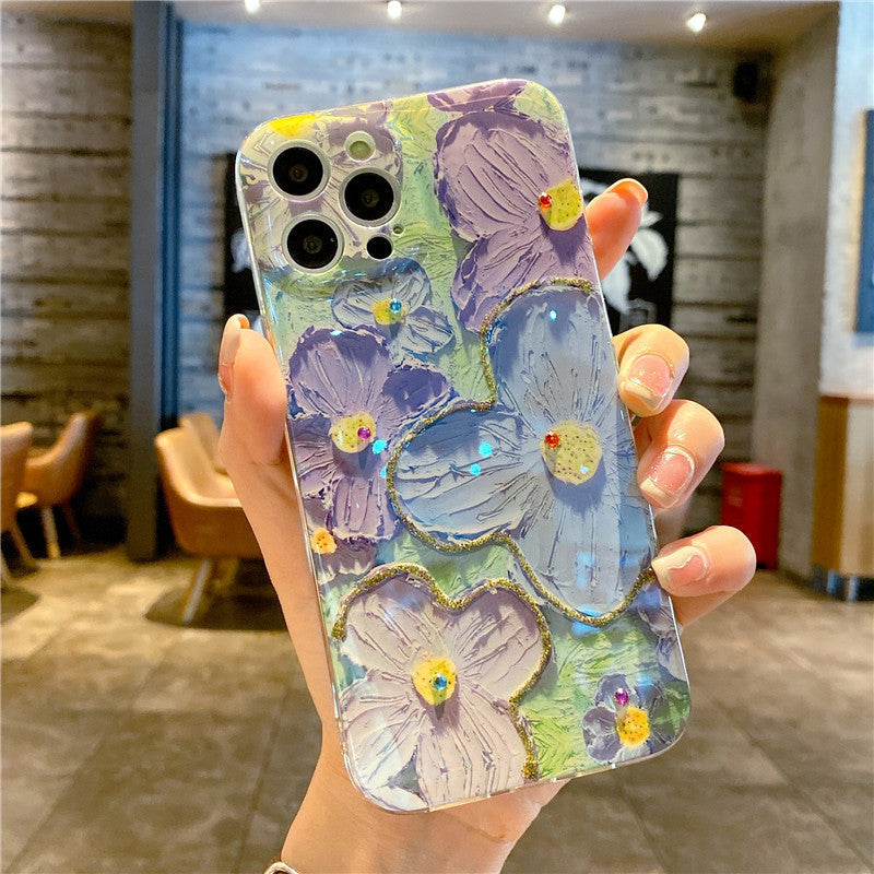 iPhone Case|Vintage Oil Painting Flower