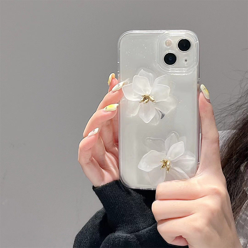 High-end Stereoscopic Flowers iPhone Case