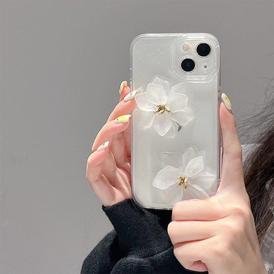 High-end Stereoscopic Flowers iPhone Case