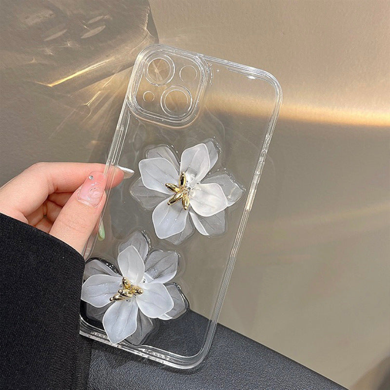 High-end Stereoscopic Flowers iPhone Case