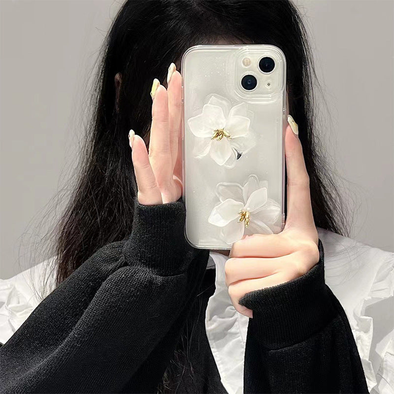 High-end Stereoscopic Flowers iPhone Case