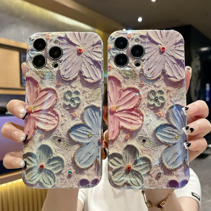 iPhone Case|Vintage Oil Painting Flower