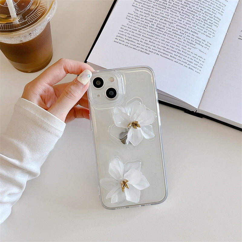 High-end Stereoscopic Flowers iPhone Case