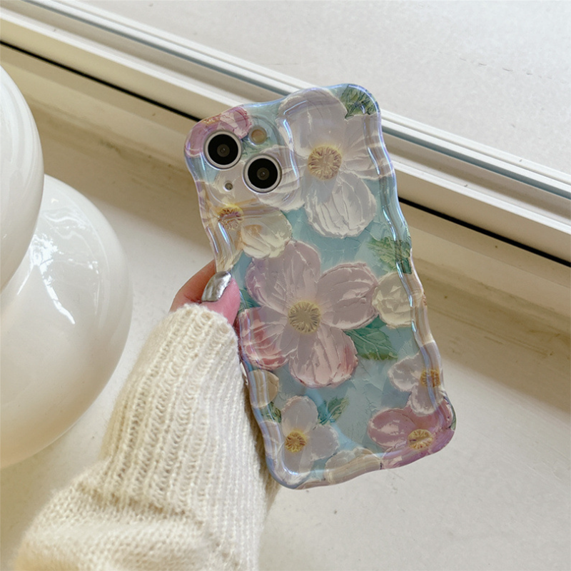 Three-dimensional Oil Painting Flower iPhone Case
