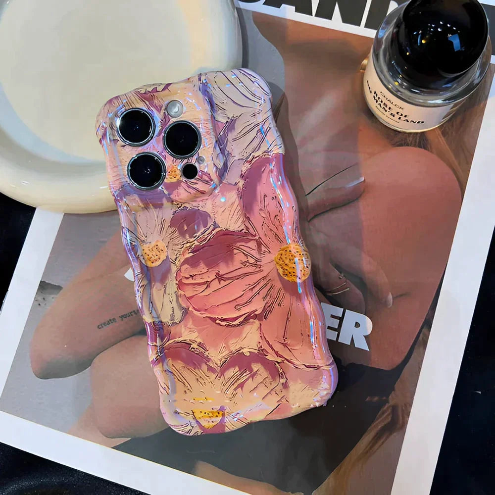 Oil Painting Flower Bracelet iPhone Case